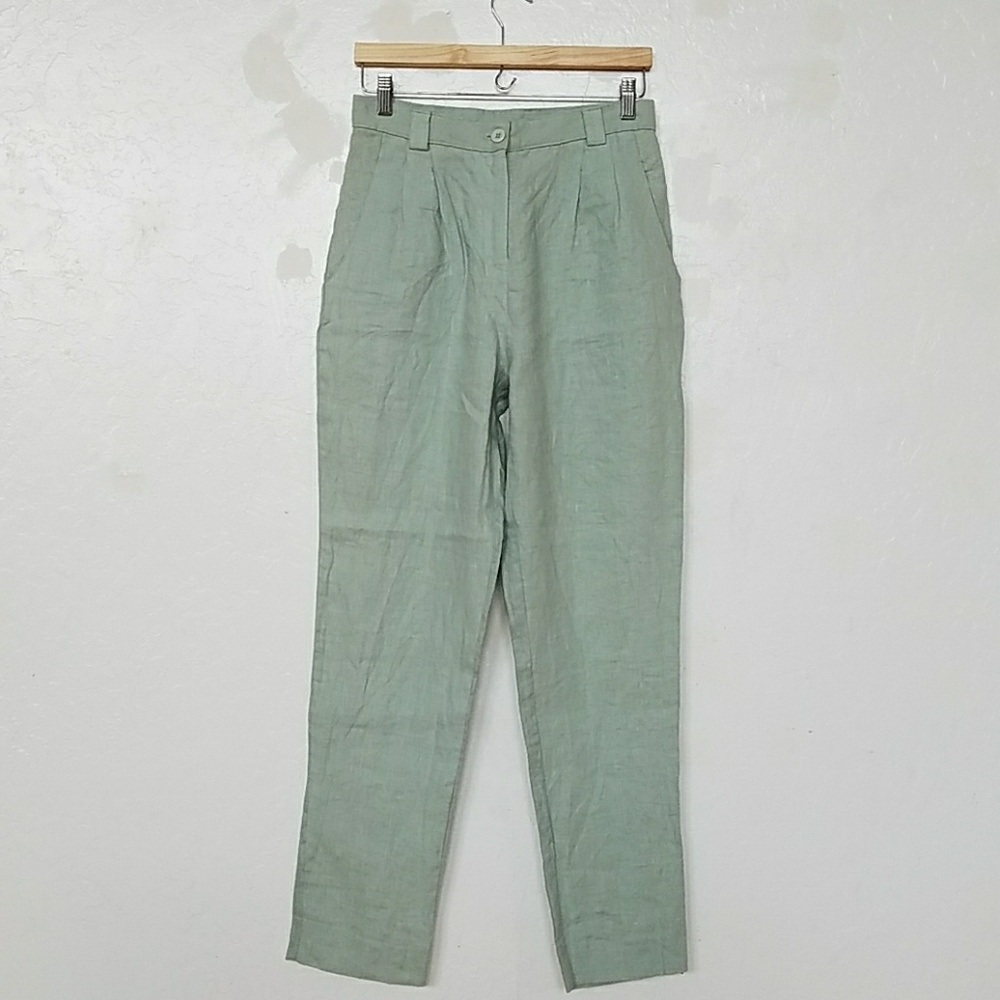 American Apparel Linen Trouser Pants